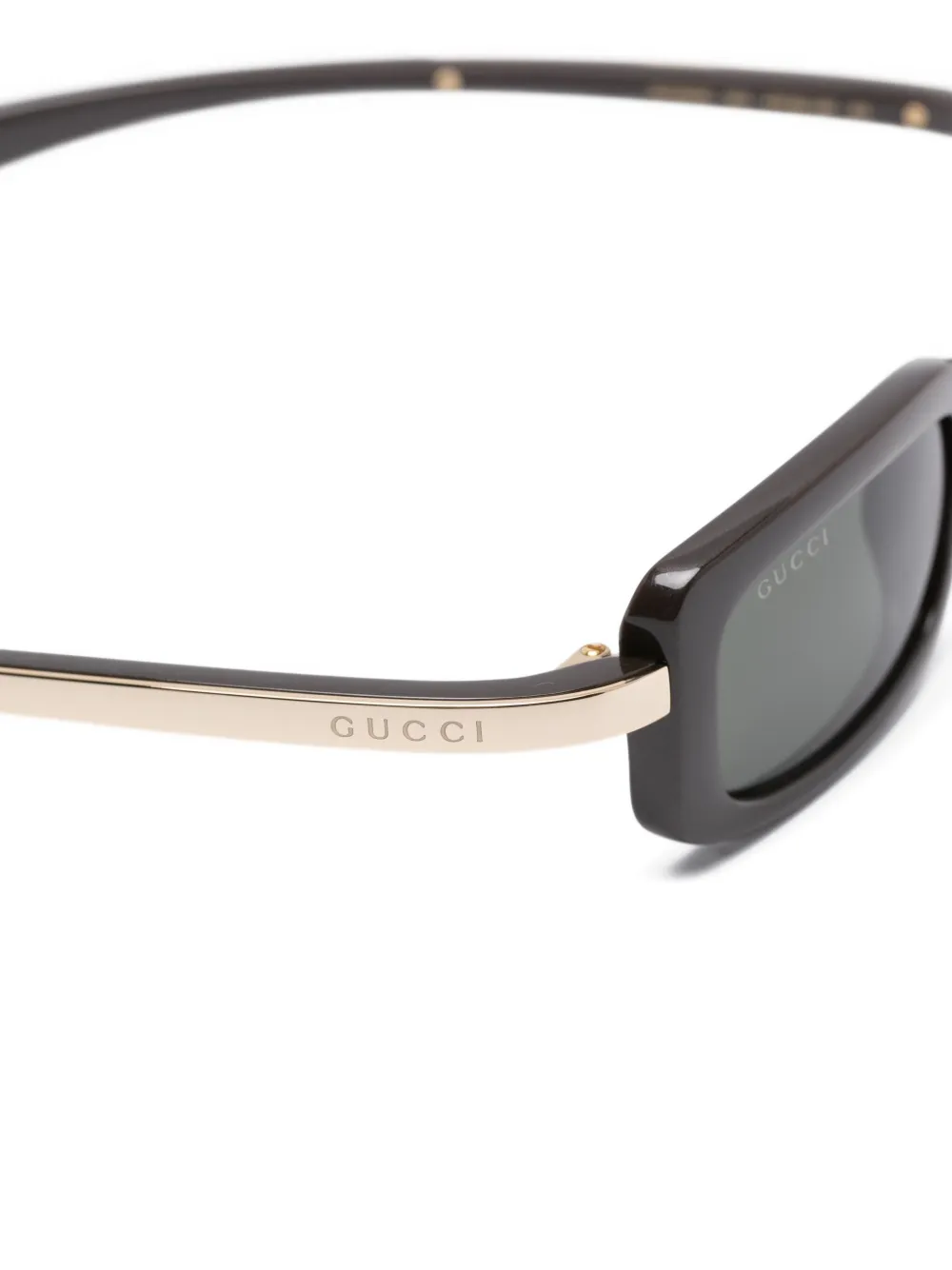 Солнцезащитные очки GG1943S в прямоугольной оправе Gucci, коричневый — фото 3