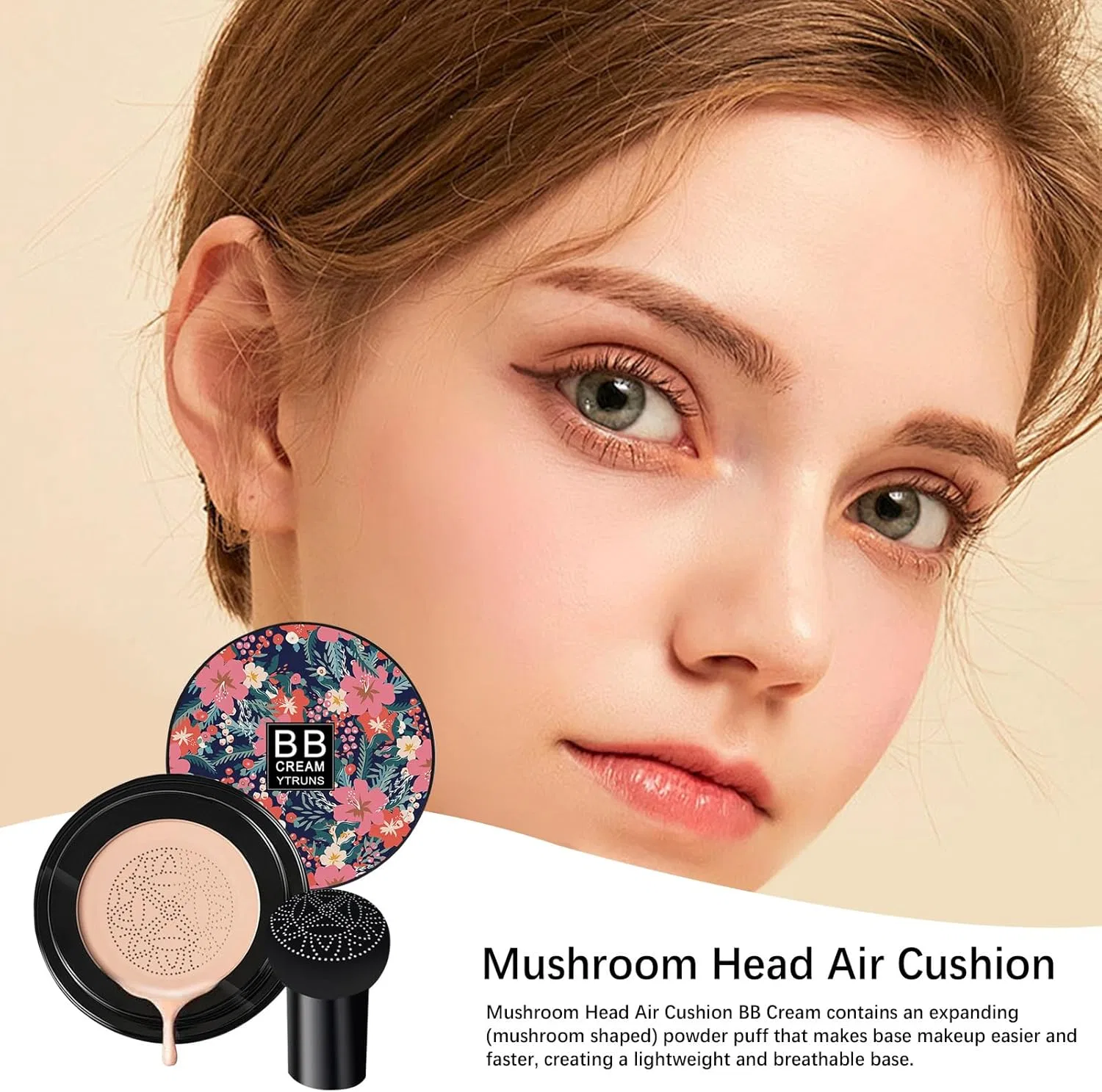 BB-крем Mushroom Air Cushion, увлажняющий, Generic, Natural Color — фото 3