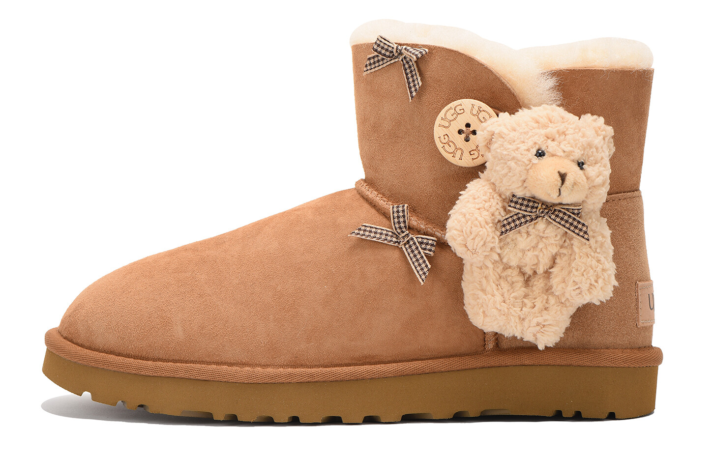 

Женские зимние ботинки Mini Bailey Bow II, коричневые Ugg