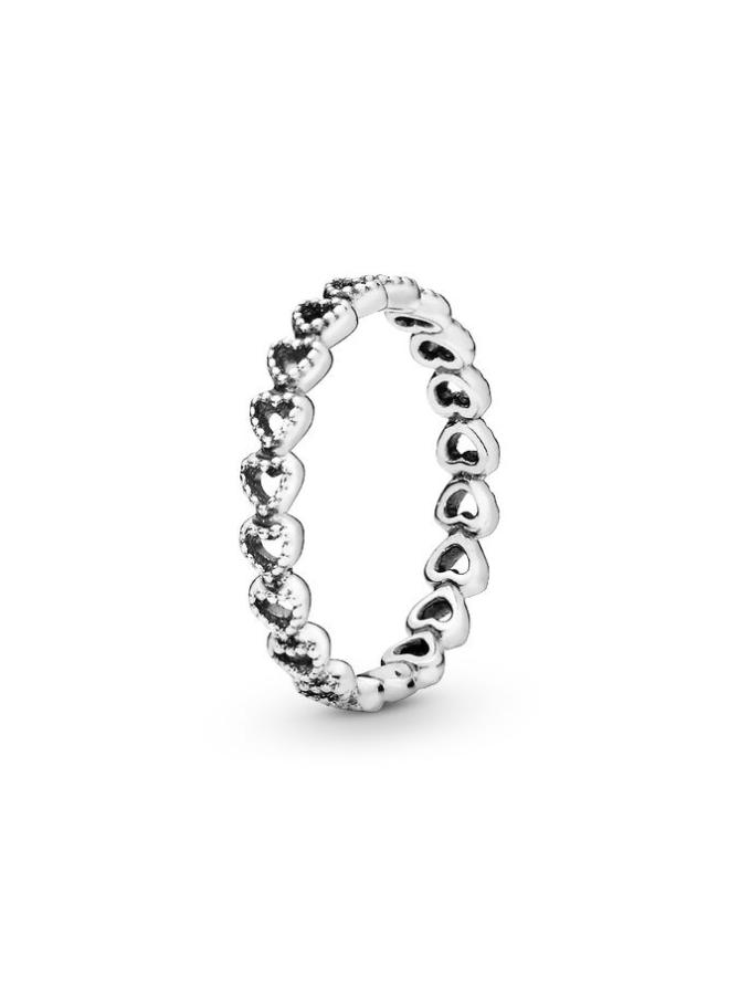 

Кольцо Pandora Band of Hearts Ring, стерлинговое серебро