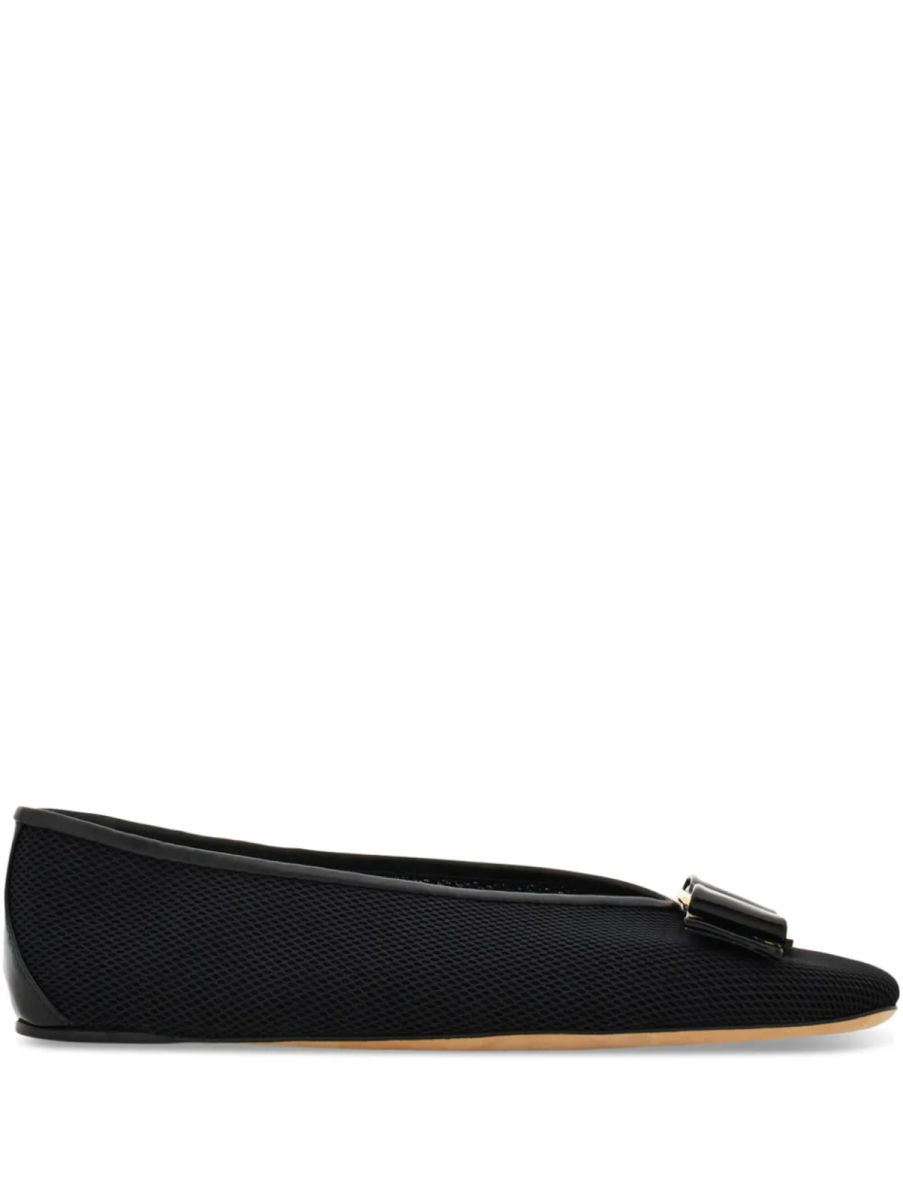 Балетки сетчатые Vara Ferragamo, черный