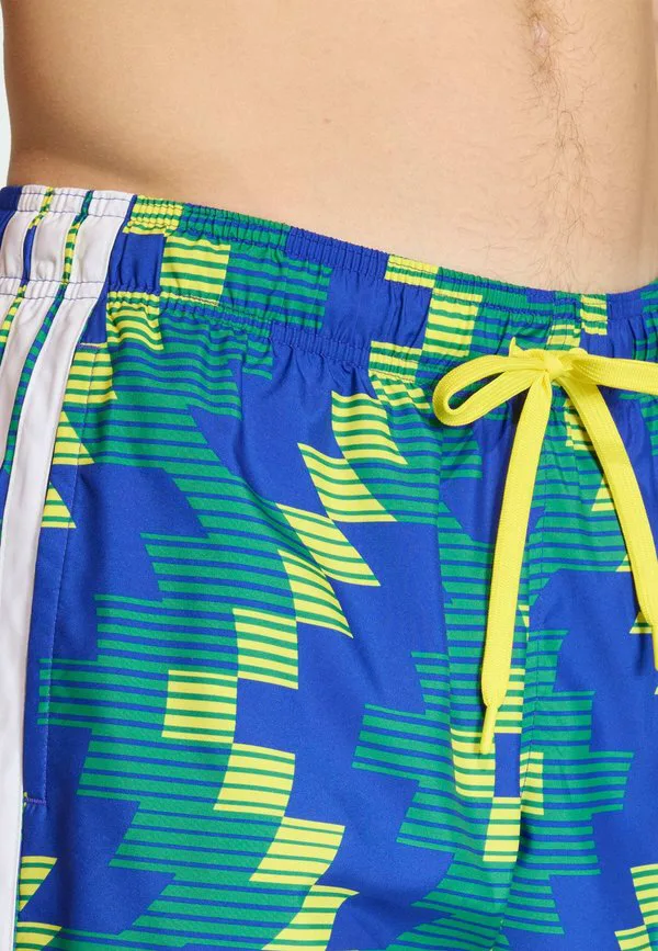Плавки с графическим рисунком в футбольном стиле, 5 дюймов. Adidas Sportswear, Bright Yellow White — фото 4