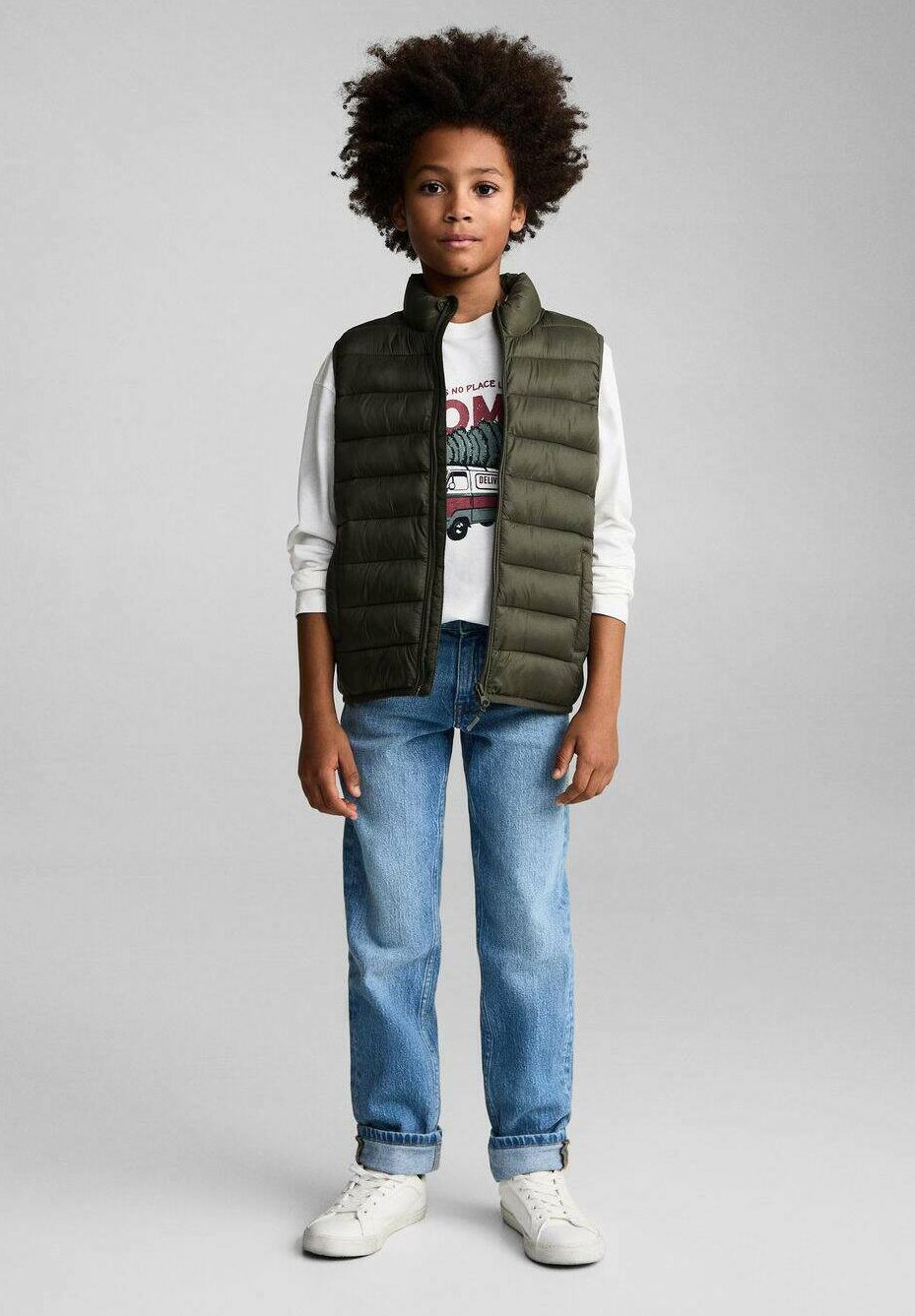 

Жилет Mango Kids, оранжевый