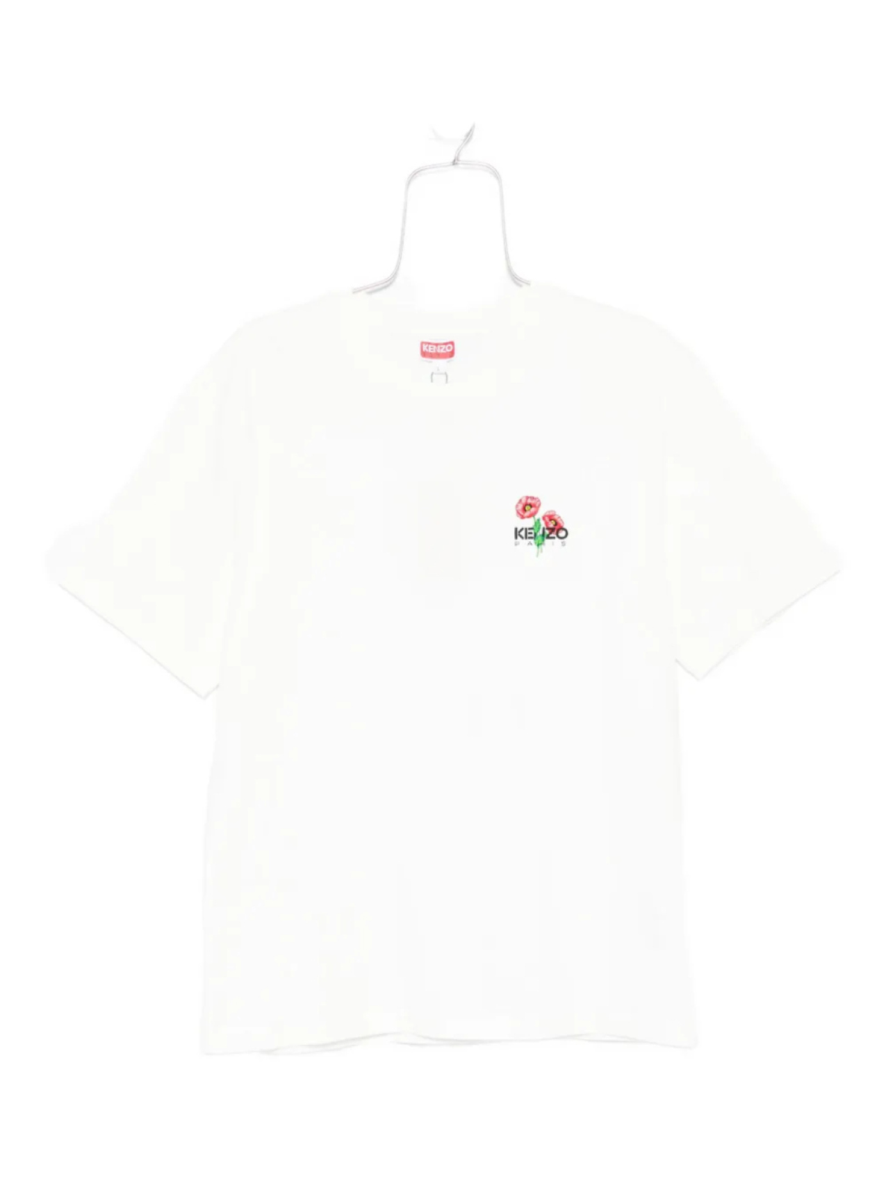 

Футболка Kenzo с вышитым маком, белый
