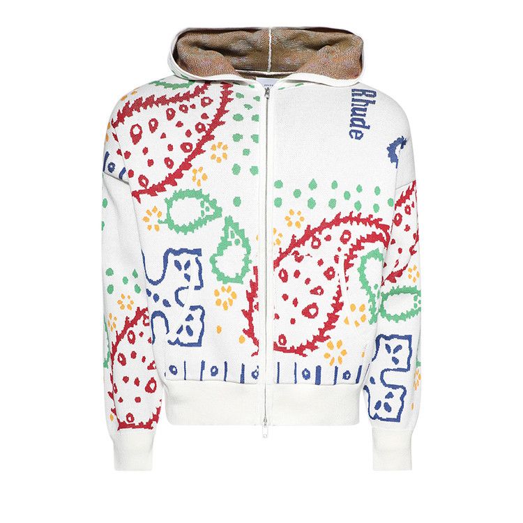 

Худи Rhude Bandana Knit Full Zip Hoodie, Multicolor