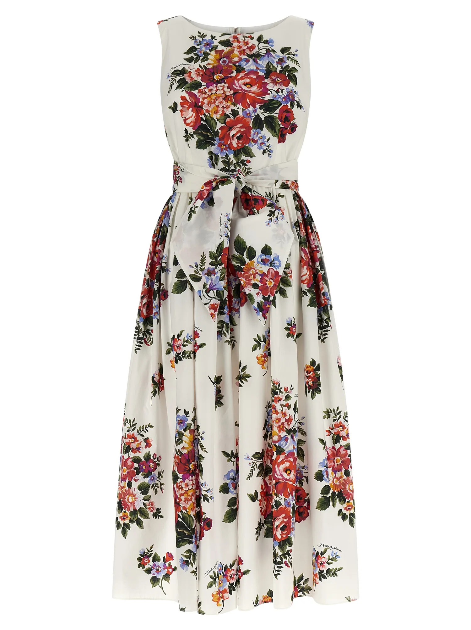 Платье 'Bouquet di Fiori' DOLCE & GABBANA, белый