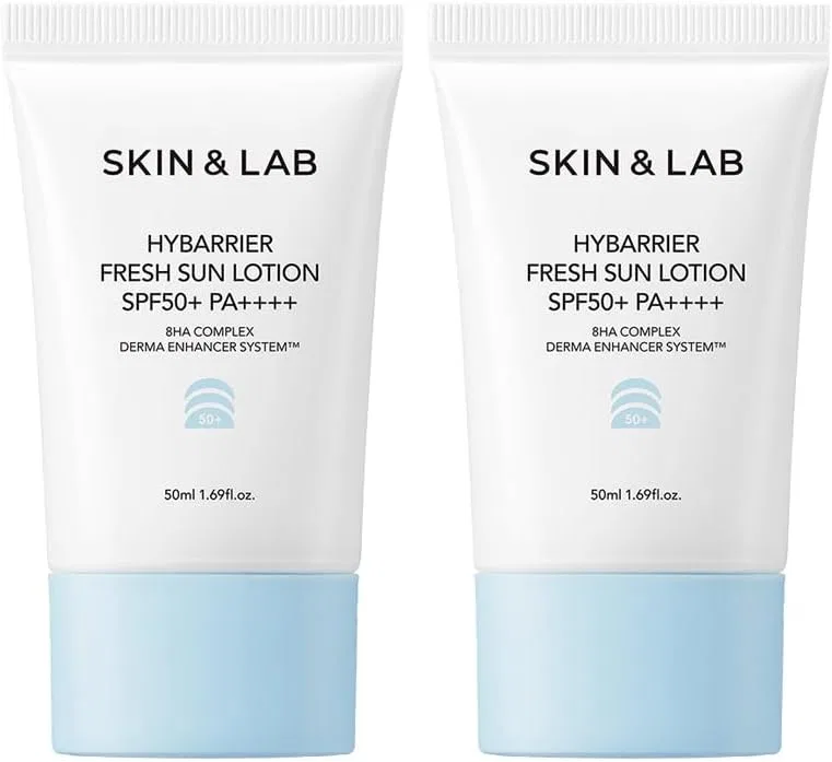 Солнцезащитный лосьон для лица SKIN&LAB High Barrier Fresh Sun Lotion SPF50+ PA+++, 50 мл, набор 2 шт