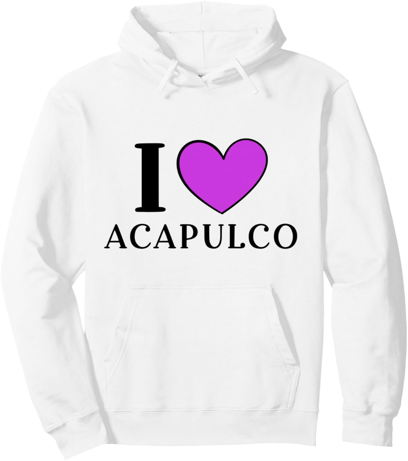 

Толстовка с надписью «Я люблю Акапулько, Мексика, отпуск» Mexico Love Apparel, белый