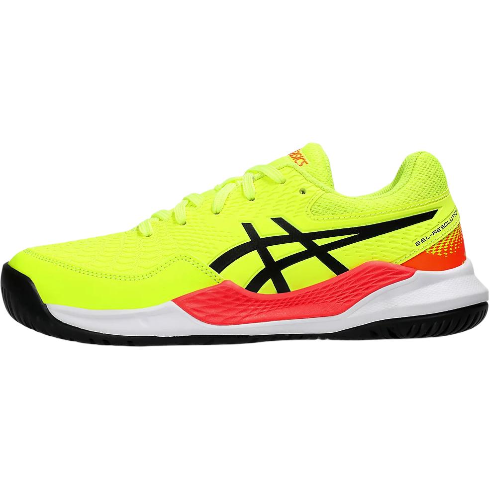 

ASICS Gel Resolution 9 low top детские тренировочные кроссовки yellow black kids'