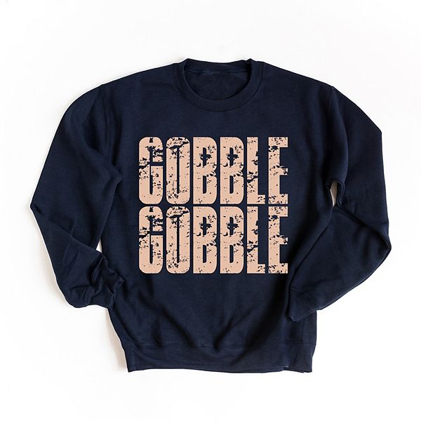 

Графический свитшот Gobble gobble block distressed Simply Sage Market, True Navy