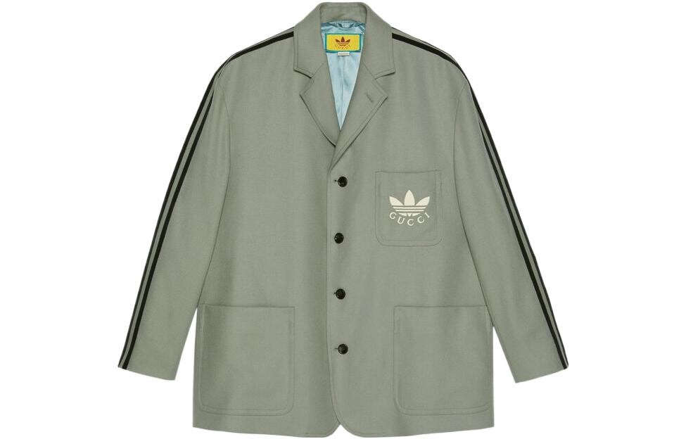 

Мужской деловой костюм Adidas Originals X Gucci, серый