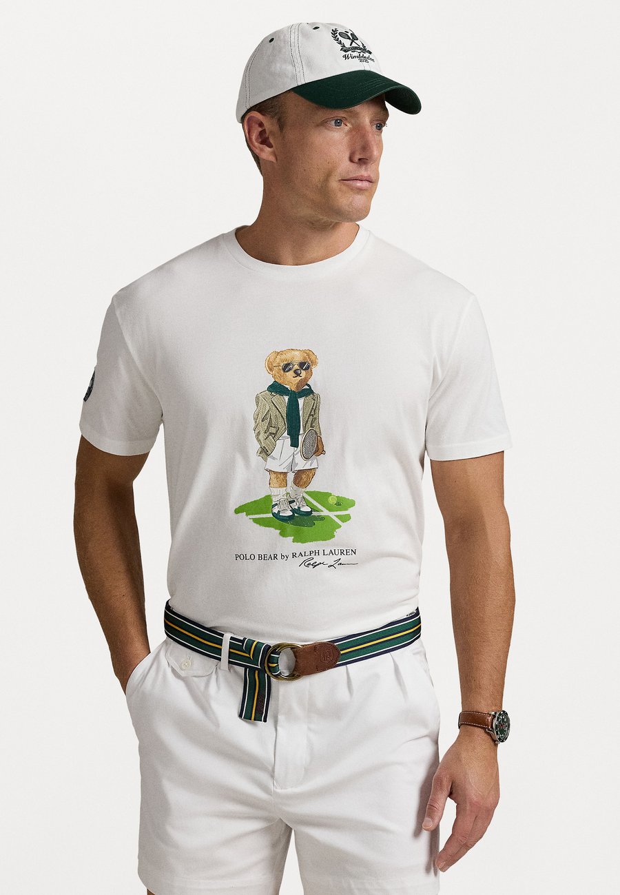 

Футболка Polo Ralph Lauren WIMBLEDON CLASSIC FIT POLO BEAR TSHIRT UNISEX, Ceramic White/White