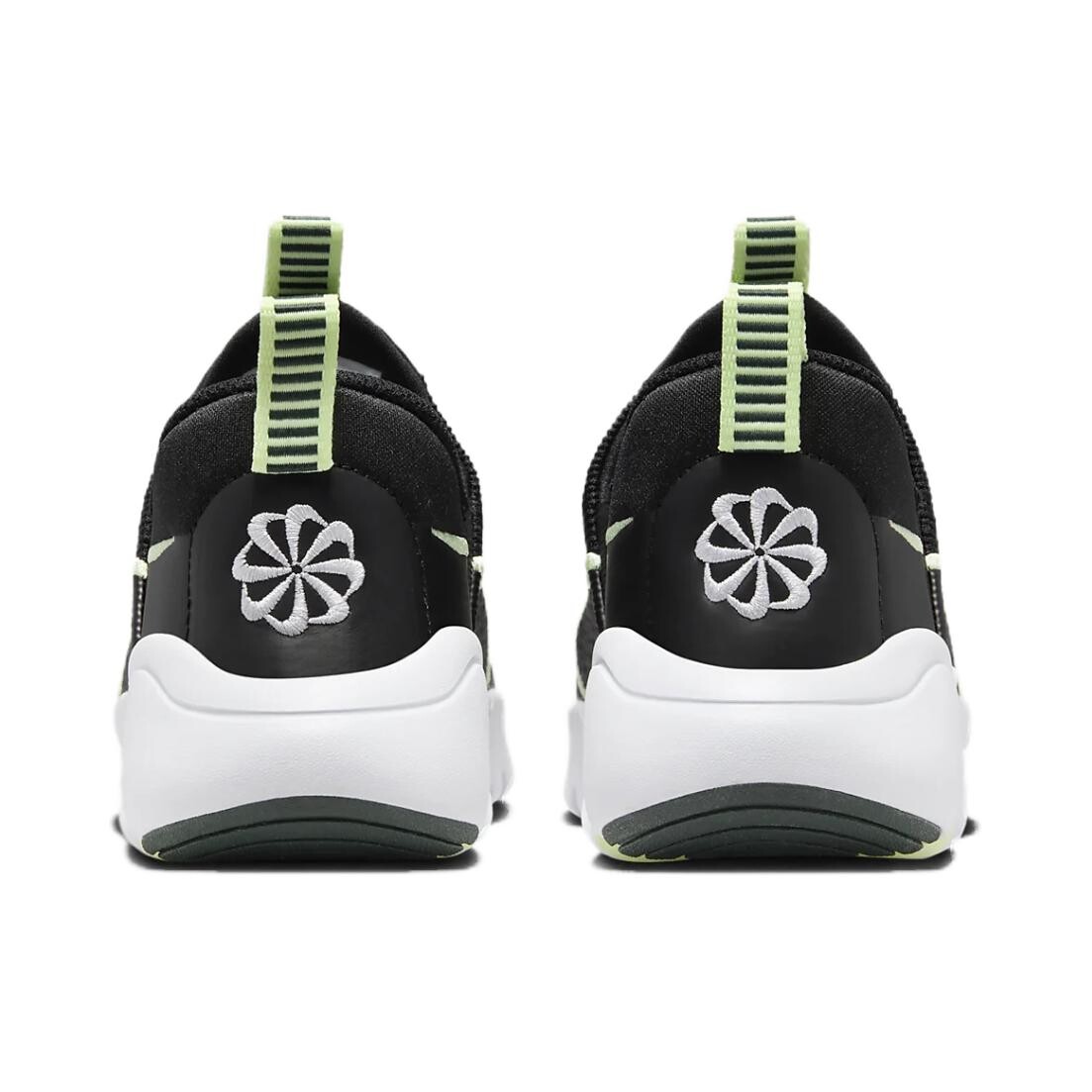 Кроссовки Flex Plus Kids PS Low-top черные/зеленые Nike, черный/зеленый — фото 4