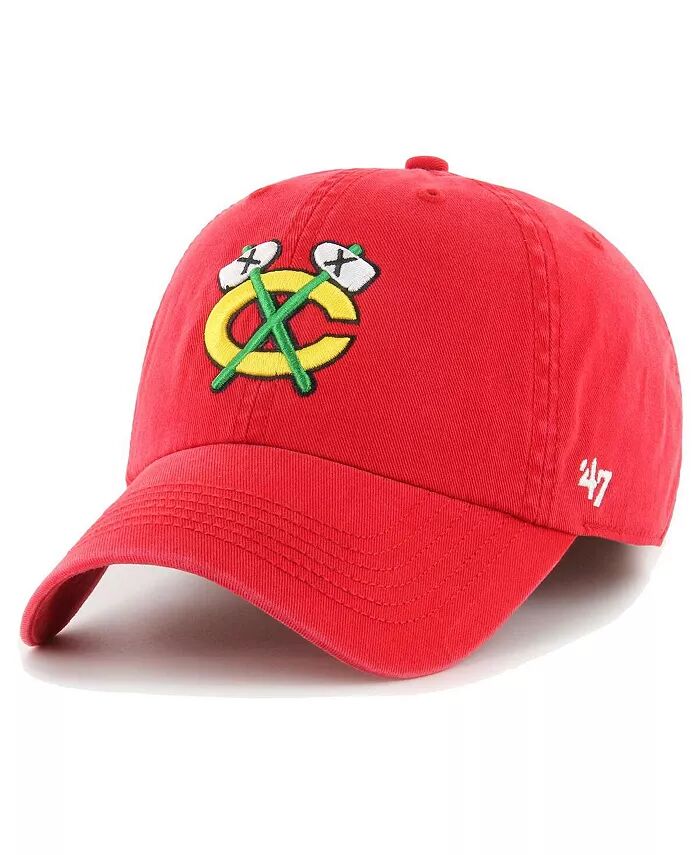

Мужская красная бейсболка Chicago Blackhawks Classic Franchise Fitted '47 Brand