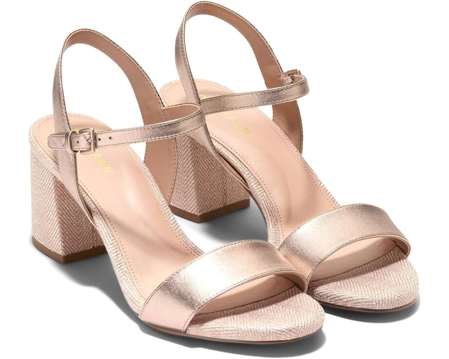 

Туфли Cole Haan Josie Block Heel Sandal (65 mm), цвет Rose Gold Leather