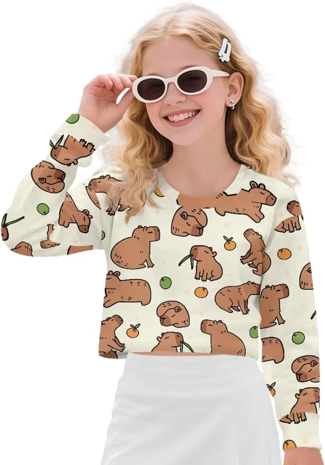 Детский укороченный свитшот Coldinair, Capybara