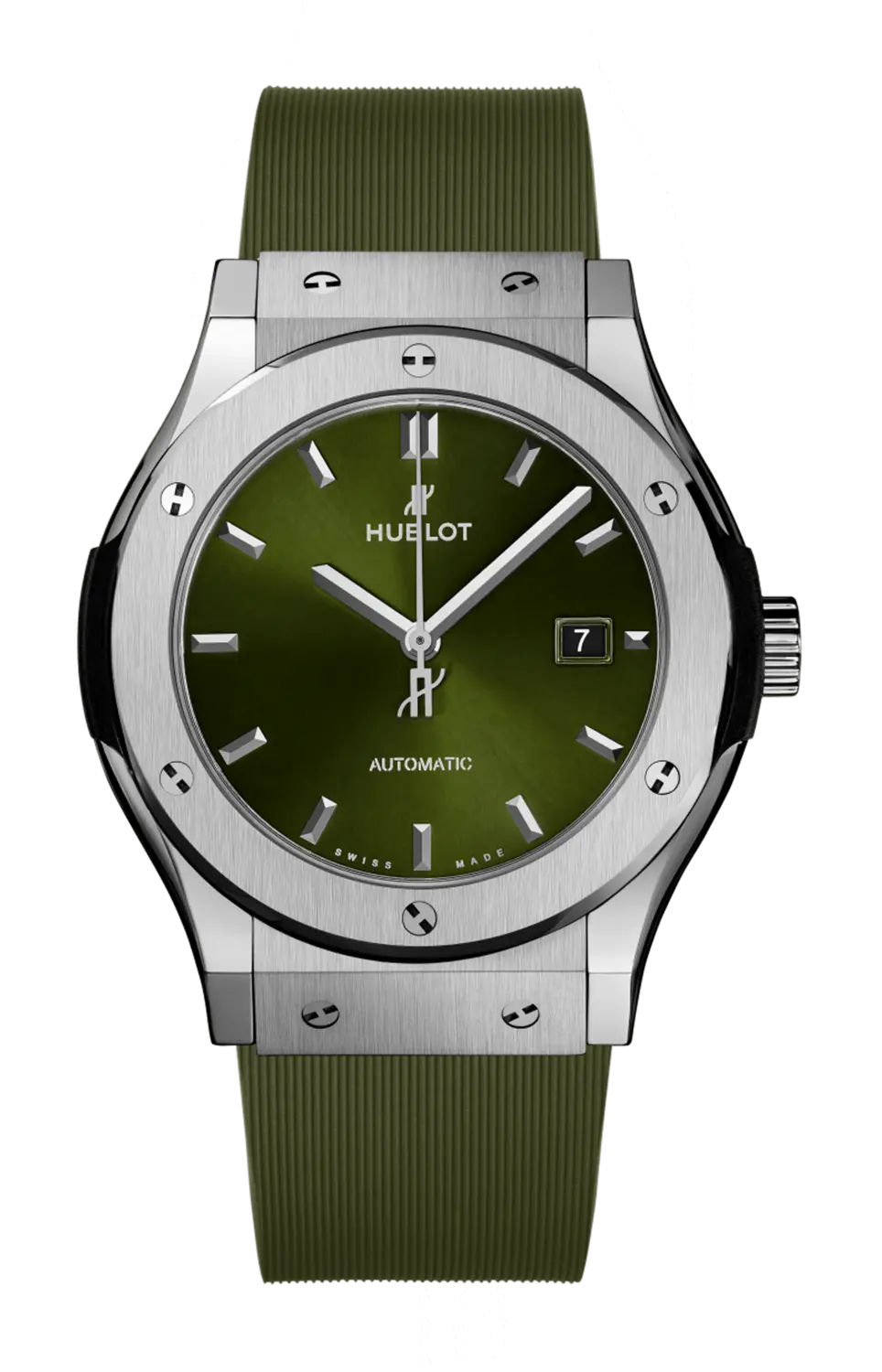 

Часы classic fusion titanium green Hublot