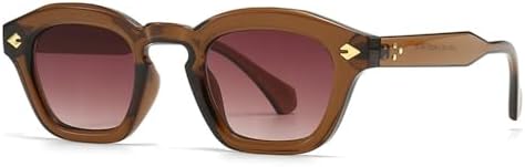 

Ретро маленькие круглые солнцезащитные очки для женщин с заклепками, панк-стиль, градиентные линзы, защита от УФ-излучения UV400, светло-зеленые солнцезащитные очки для мужчин MTZJH, 2