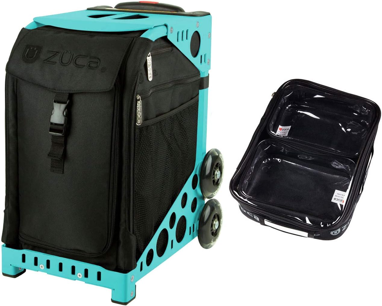 

Спортивная сумка Zuca Stealth с подарочными пакетами: один большой и два маленьких (бирюзовая оправа), Зеленый, Спортивная сумка Zuca Stealth с подарочными пакетами: один большой и два маленьких (бирюзовая оправа)