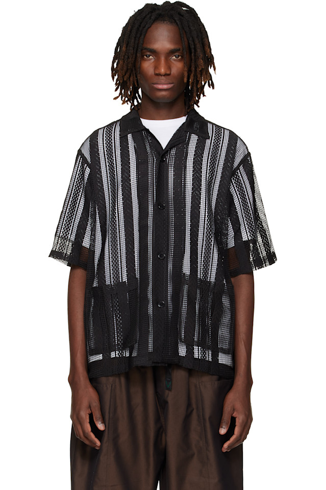 

Рубашка для пляжного отдыха из полиэстерового кружева South2 West8, черный