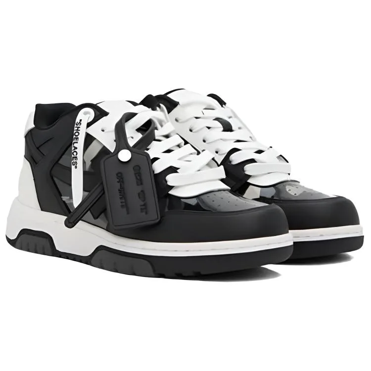 OFF-WHITE Кроссовки OFF WHITE Out Of Office Ooo Low Tops 'Black White Suede' — фото 4