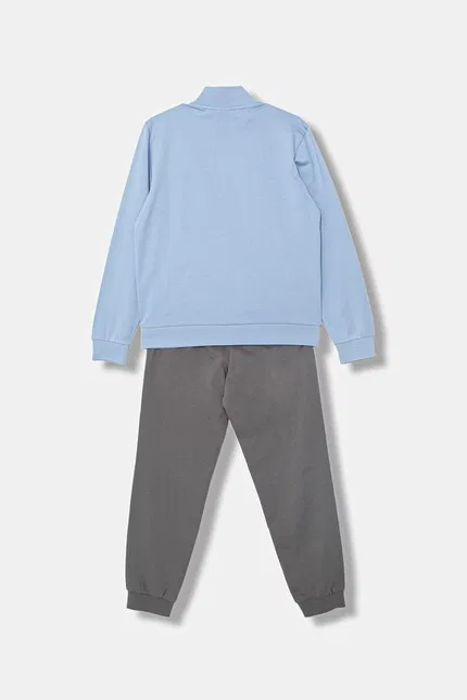 Спортивный костюм детский хлопковый EA7 Emporio Armani, синий — фото 2