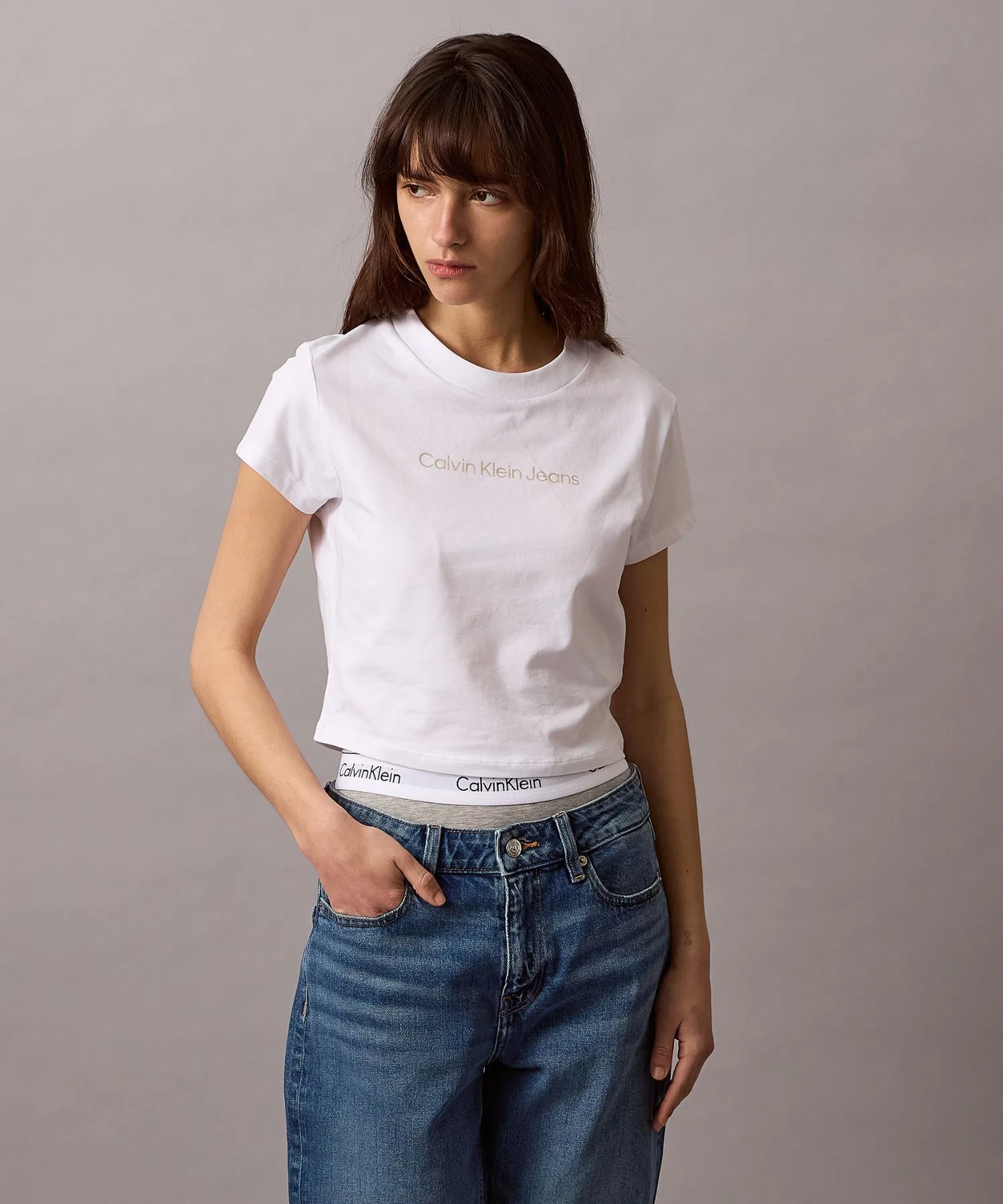 Женская футболка Calvin Klein Jeans Baby T-shirt — фото 2