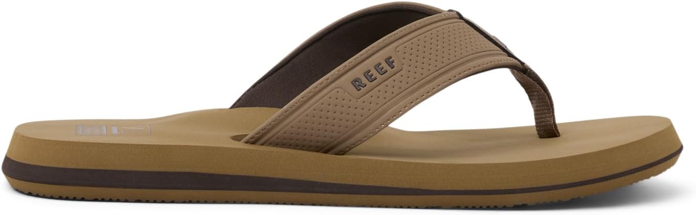 Мужские шлепанцы REEF Layback с поддержкой свода стопы, водостойкие, Tan — фото 4