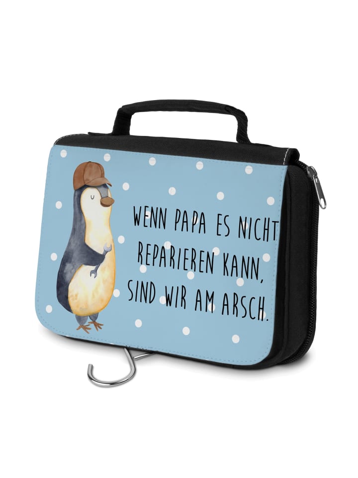 

Mr. & Mrs. Panda Косметичка "Если папа не сможет это починить..." пастельно-голубого цвета