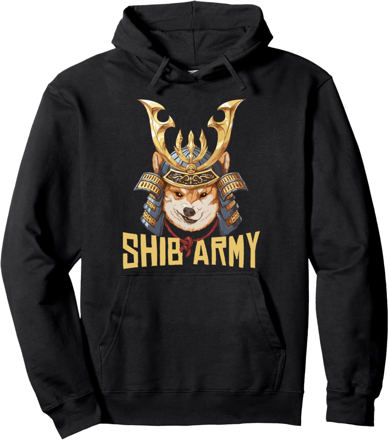 

Толстовка Shib Army Crypto Samurai Shiba Inu Dog Lover Cryptocurrency Dog Lover - Dressedforduty, черный