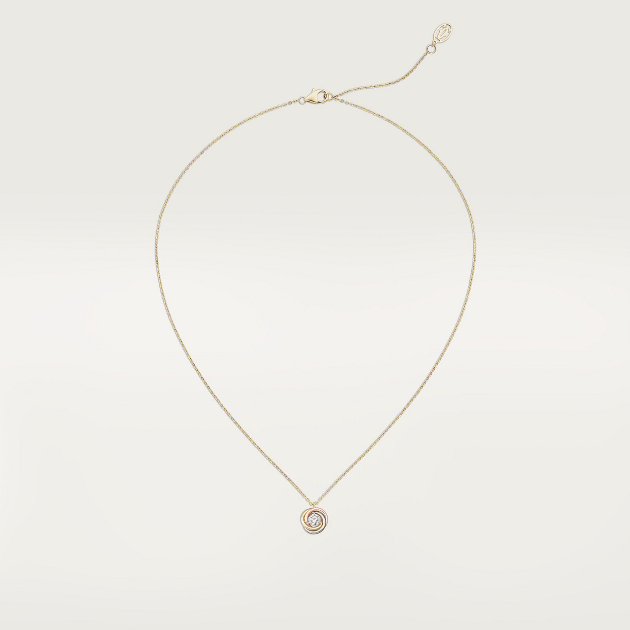 

Ожерелье Cartier Pendentif Trinity, diamant taille brillant, белое золото