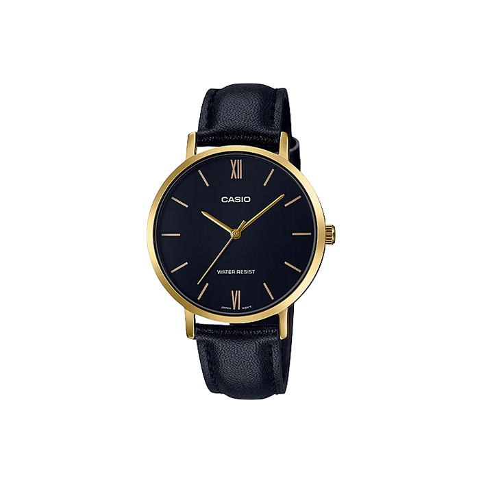 

CASIO Часы Women's Standard Series Black Watch LTP-VT01GL-1B, Dark Blue Watch Dial