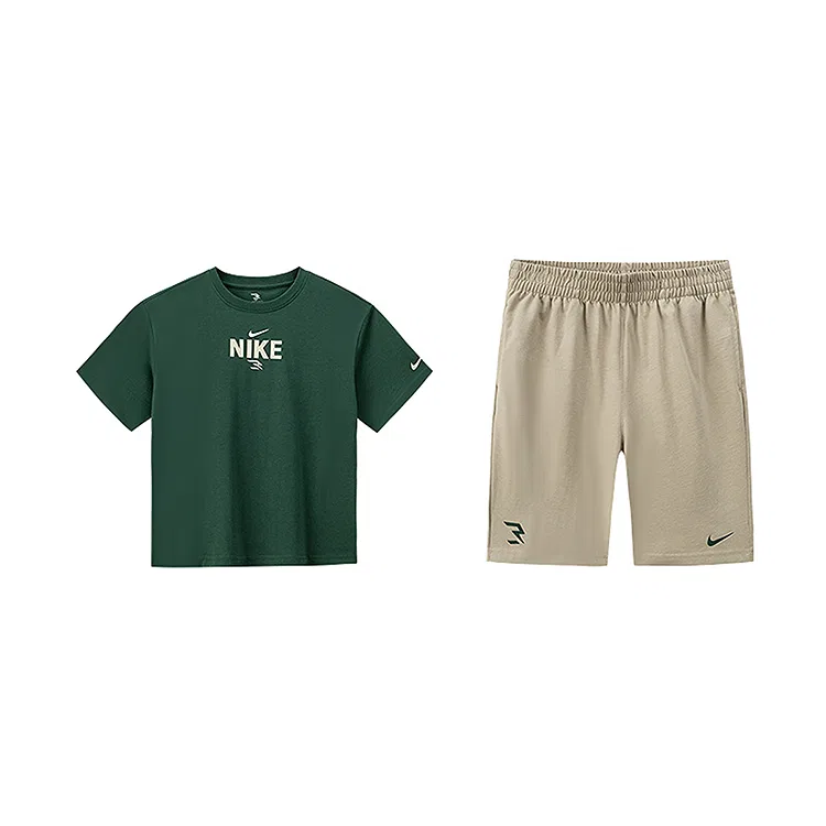 Детская спортивная одежда Casual с круглым вырезом Nike, Feather Gray Coffee