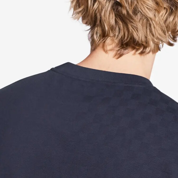 Футболка мужская темно-синяя Louis Vuitton, темно-синий — фото 4