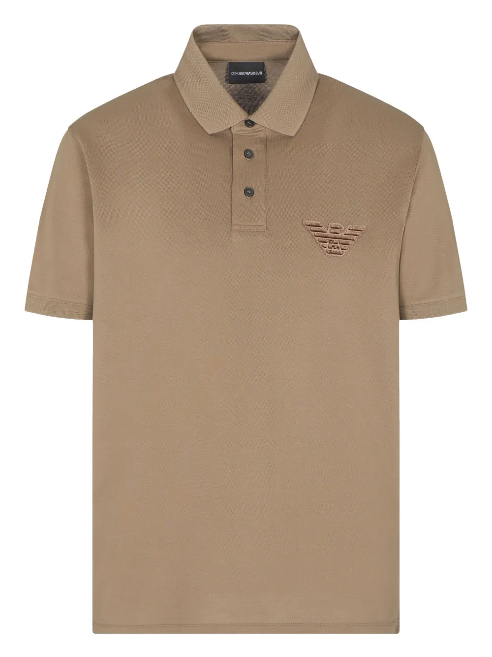 

Рубашка поло с нашивкой-логотипом EMPORIO ARMANI, нейтральный