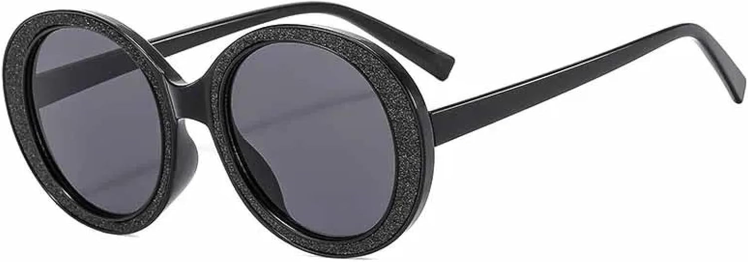 

Солнцезащитные очки овальной формы с крупной оправой для женщин и мужчин, модные, роскошные, для отдыха на природе, летних путешествий, солнцезащитные очки UV400 TKKTLLT, Black Gray