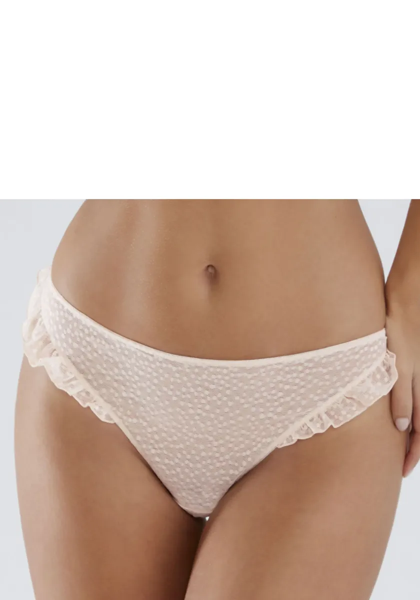 

Трусики Vivance с тонкими рюшами на поясе, цвет Blush