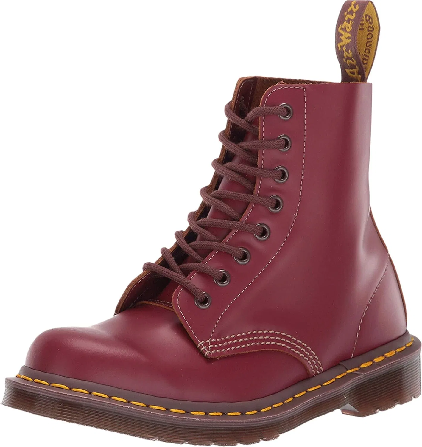 Ботинки Dr. Martens 1460Z Vintage с 8 люверсами, унисекс, для взрослых, в стиле милитари, Red Oxblood