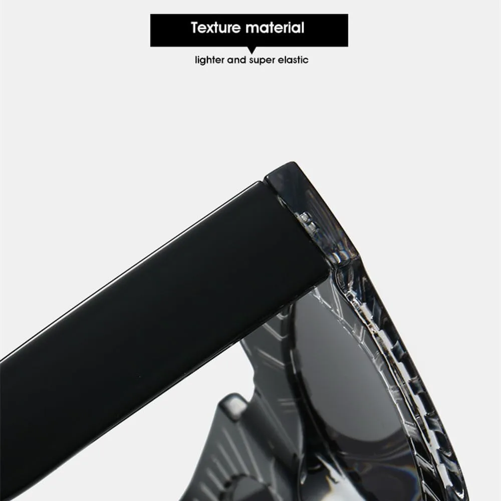 

Полые женские ретро-солнцезащитные очки в крупной оправе, модные солнцезащитные очки для активного отдыха, защита от УФ-излучения UV400 MTZJH, Blue Champagne