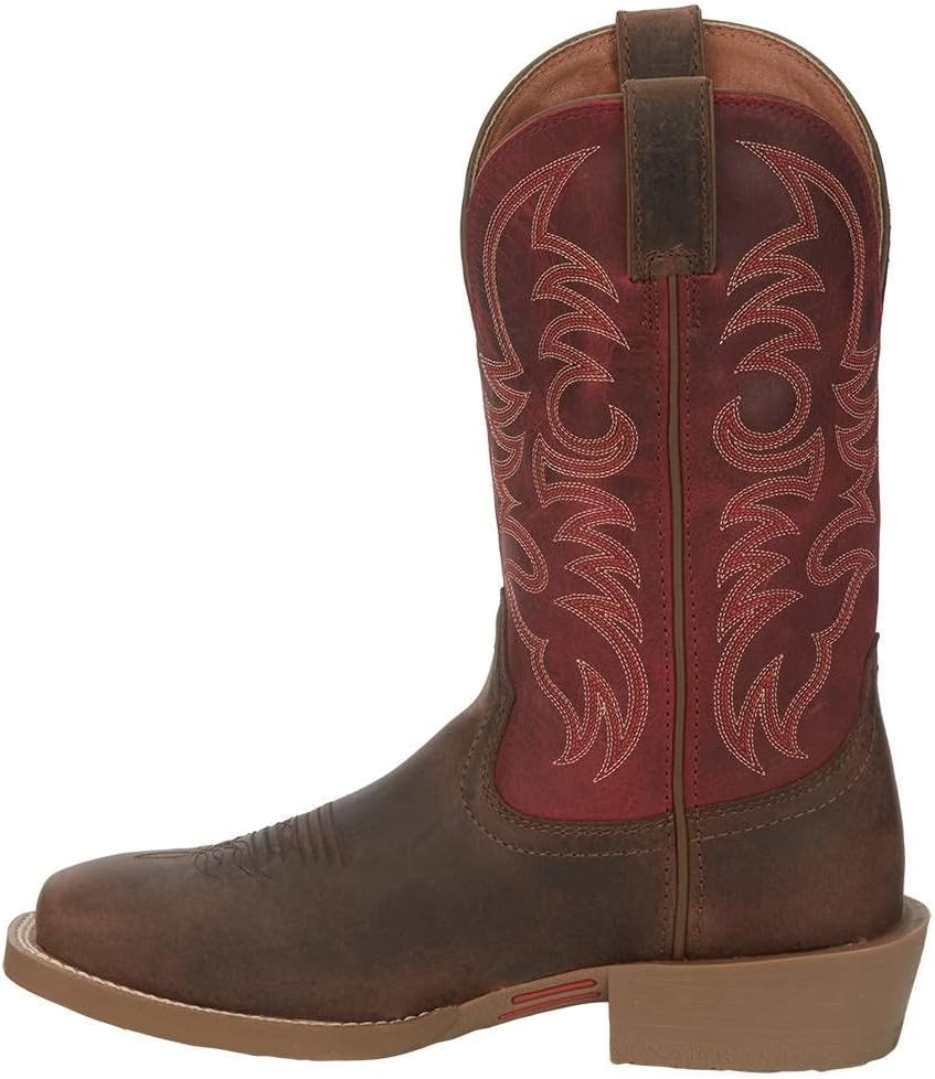 Мужские вестерн-сапоги Justin Boots Muley высотой 30 см, Mahogany — фото 3