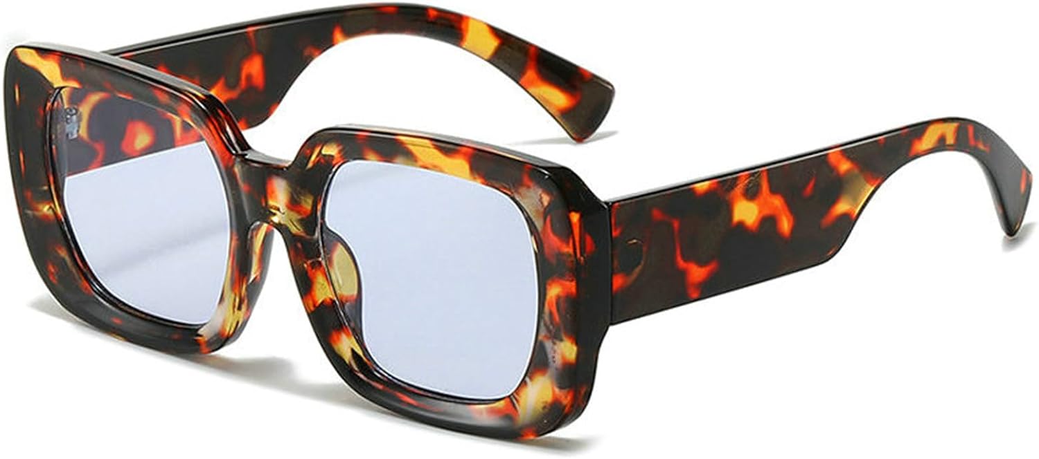 

Willochra Винтажные большие квадратные женские солнцезащитные очки в стиле ретро с градиентным переходом цвета и защитой от УФ-излучения UV400 Мужские модные солнцезащитные очки в толстой оправе, C2