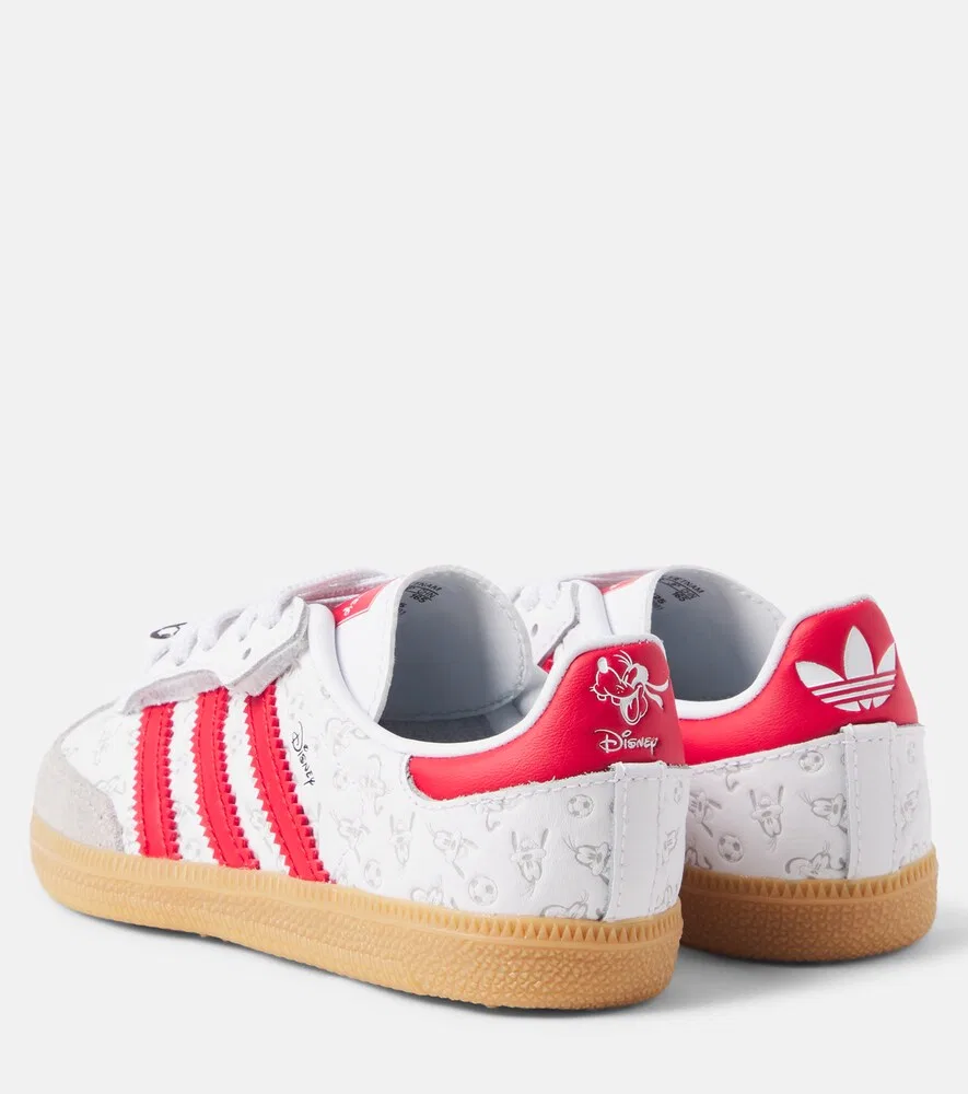 Кожаные кроссовки Samba OG из коллаборации с Disney Adidas Originals Kids, белый — фото 2