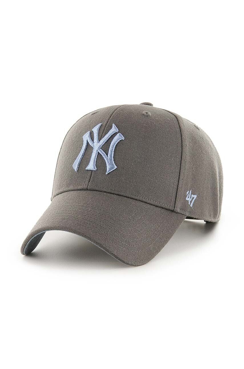 

Хлопковая бейсболка 47 бренда MLB New York Yankees 47 Brand, серый