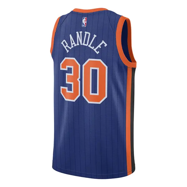 Майка Nike Dri-FIT NBA Swingman Jersey 2023/24 City Edition 'New York Knicks Julius Randle', синий — фото 2