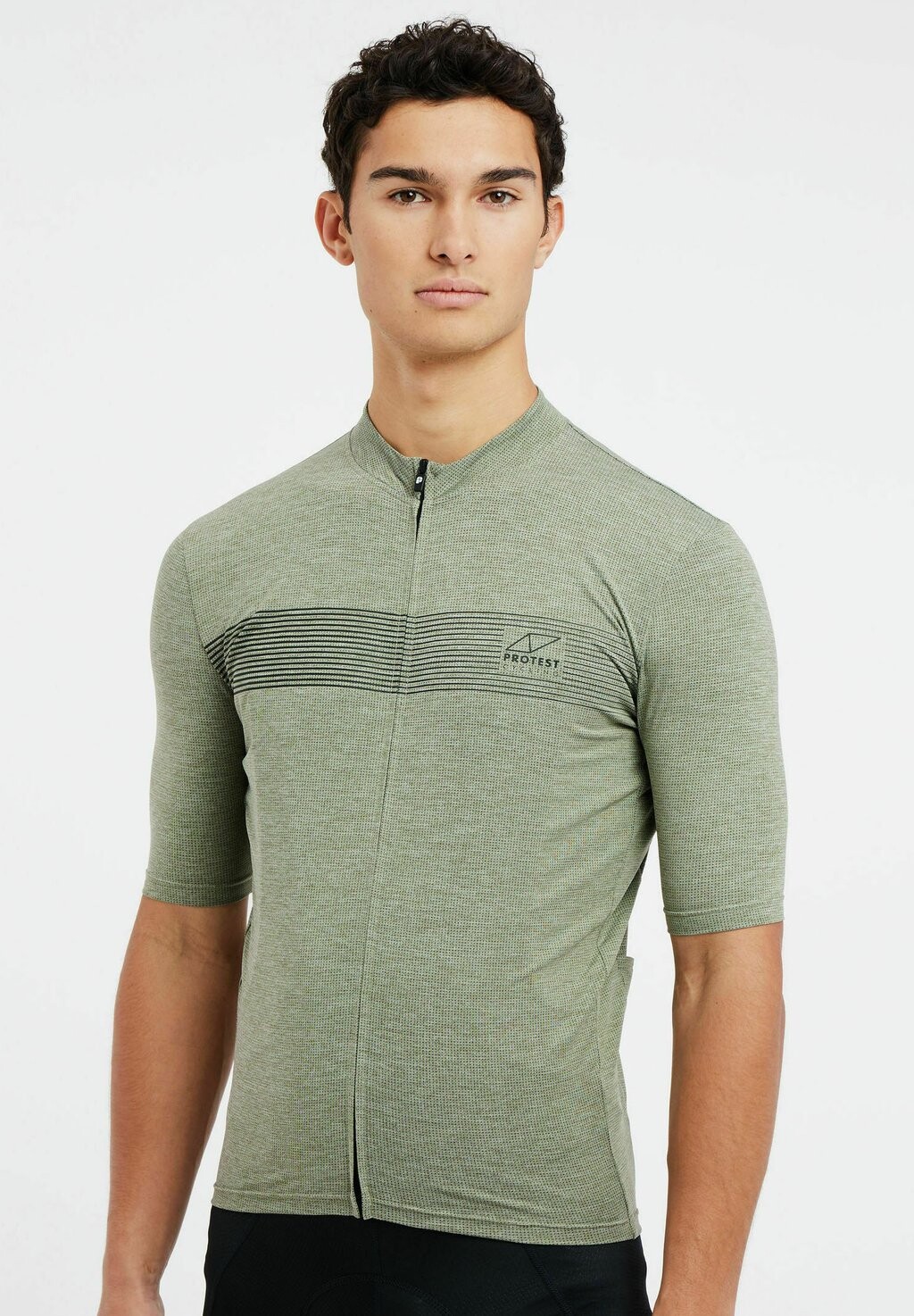 

Велоджерси CYCLING SHORT SLEEVE Protest, цвет artichoke green