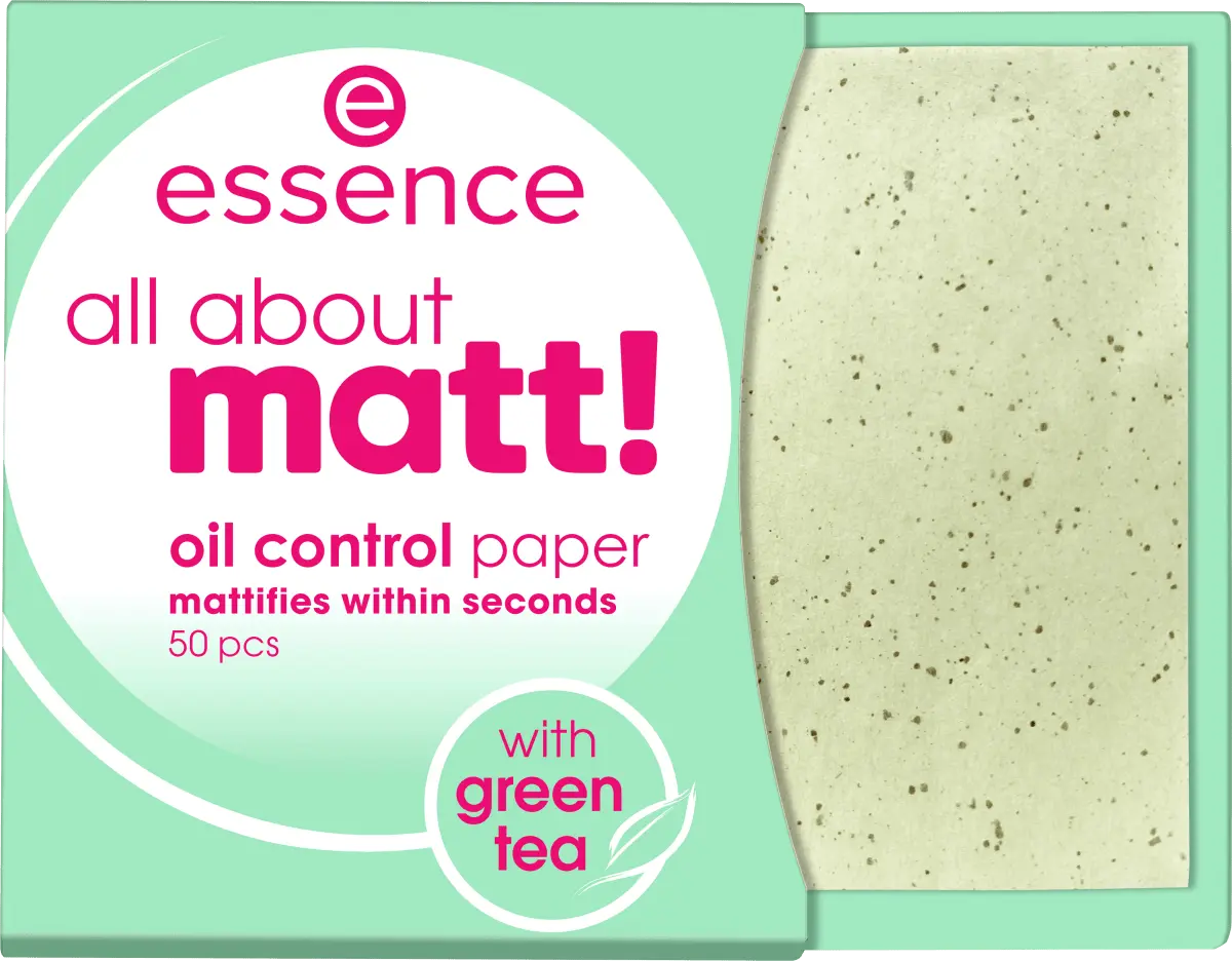 Mattierendes Papier Все о Мэтте! Бумага для контроля масла 50 ст. essence — фото 2
