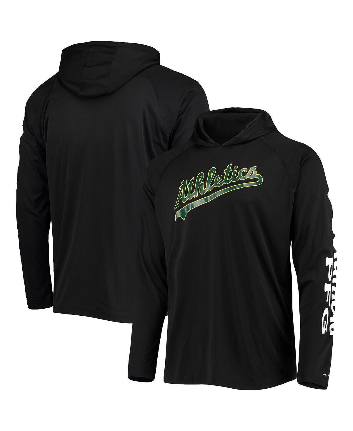 

Мужской черный пуловер с капюшоном Oakland Athletics Terminal Tackle Omni-Shade реглан Columbia