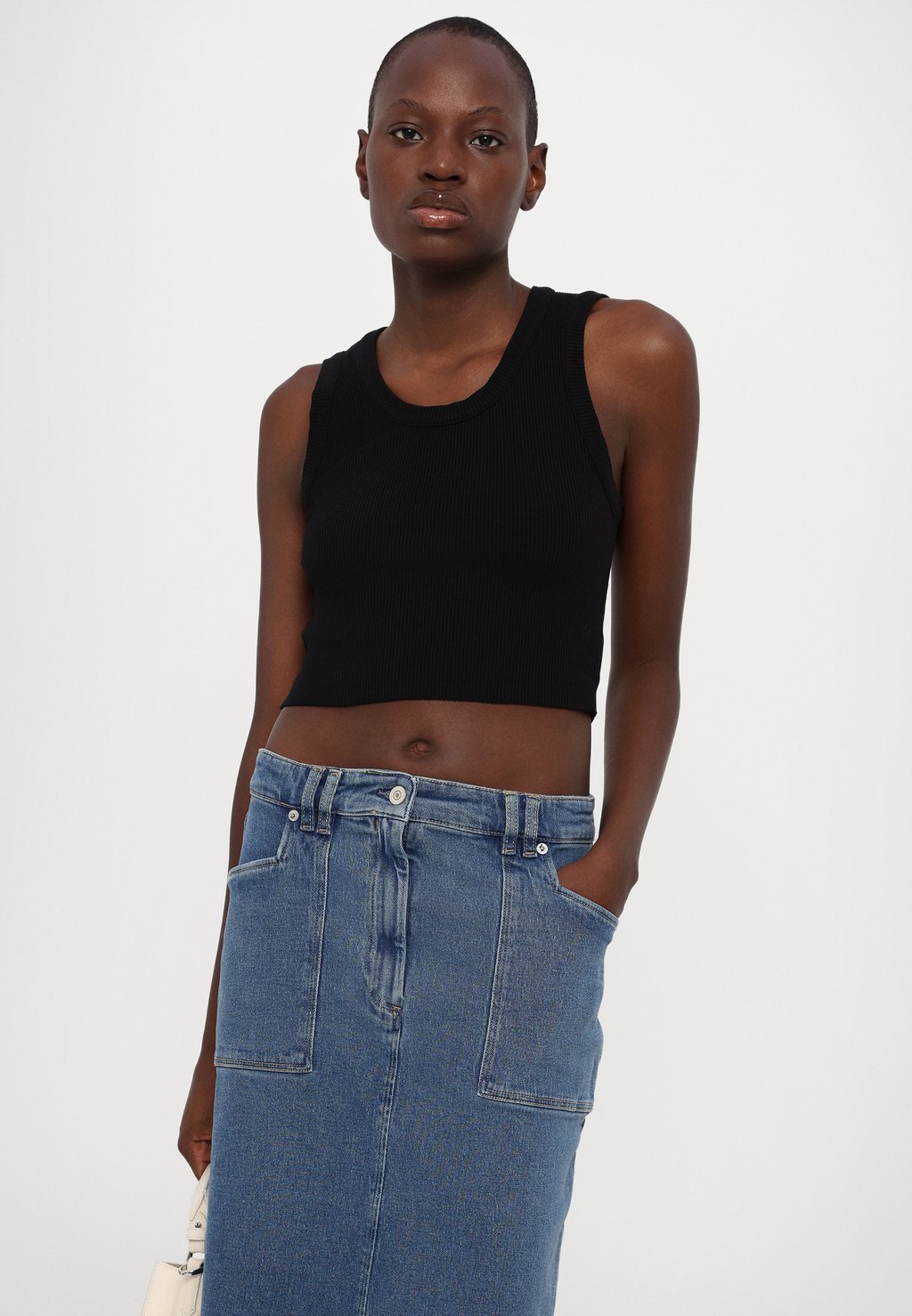 

Юбка из денима WOMENS MIDI SKIRT PS Paul Smith, синий деним