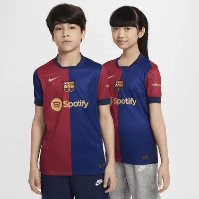 

Джерси Nike FC Barcelona 2024/25 Stadium Home, цвет Deep Royal Blue/Noble Red/Midnight Navy/Club Gold