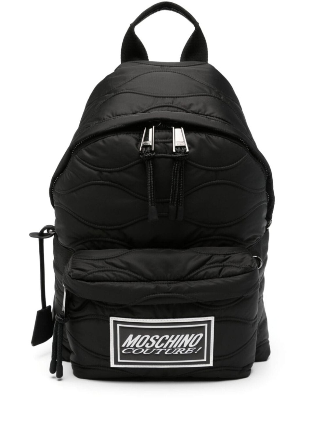 

Moschino стеганый рюкзак с нашивкой-логотипом, черный